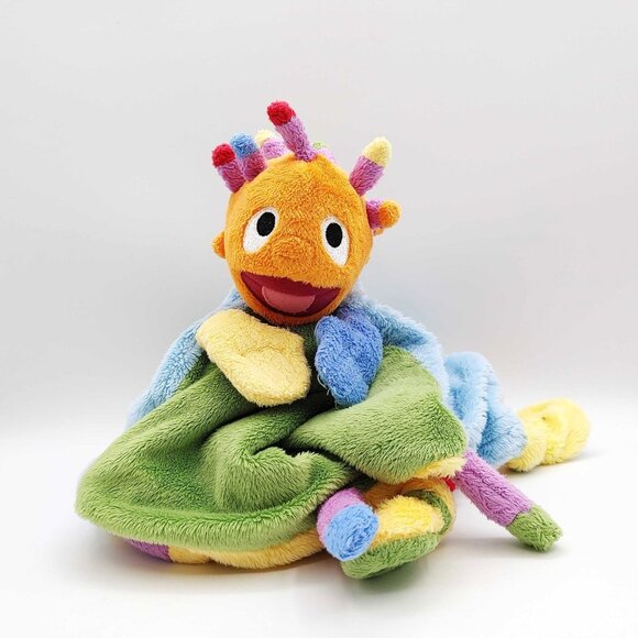 Eebees Adventures Lovey Security Blanket Multicolor Plush Squeaks! - Picture 1 of 5